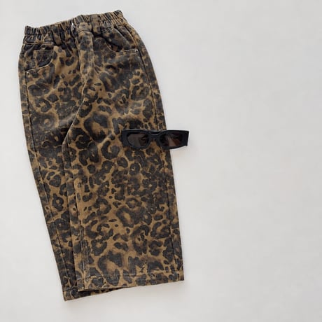【予約】"brown" leopard wide pt