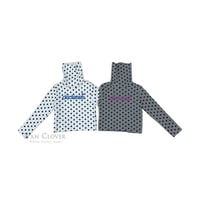 【予約】ZC dot highneck long tee