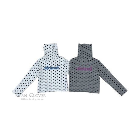 【予約】ZC dot highneck long tee