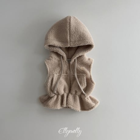【予約】EM bear hood vest