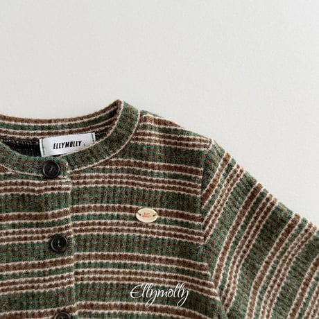 【予約】EM multi border knit cardigan