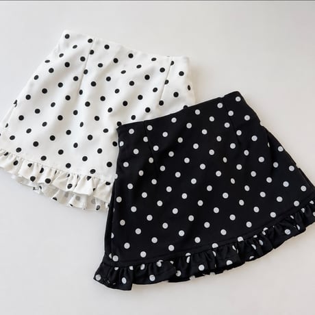 【即納】dot frill sk