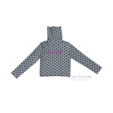 【予約】ZC dot highneck long tee
