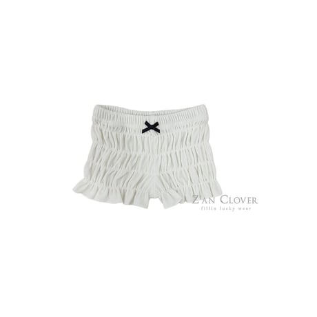 【予約】ZC velour shirring short pt