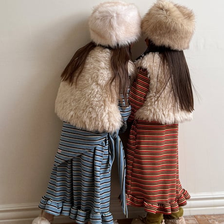 【予約】EM reversible fur vest
