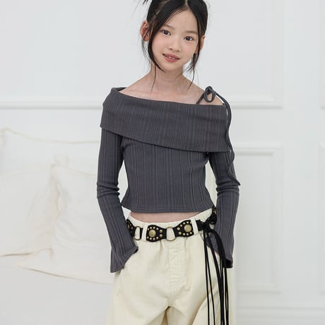 【予約】ZC drape offshoulder tops