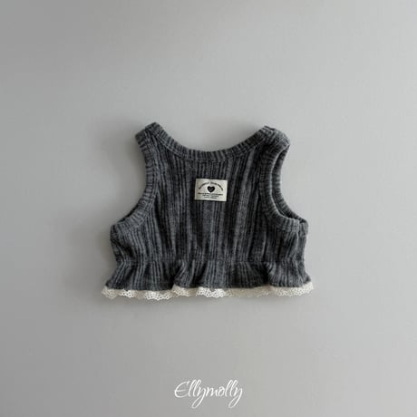 【予約】EM frill short vest