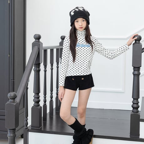 【予約】ZC dot highneck long tee