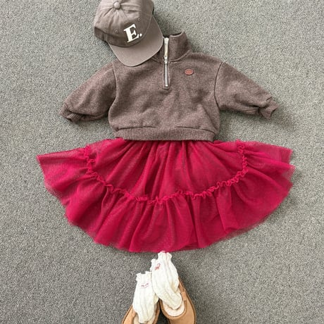 【予約】EM wool half zipup