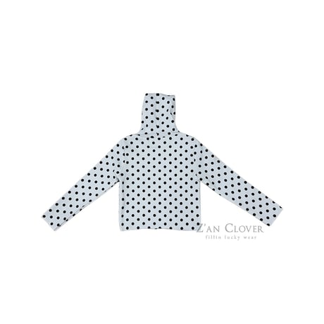 【予約】ZC dot highneck long tee