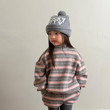 【予約】EM multi border knit short pt