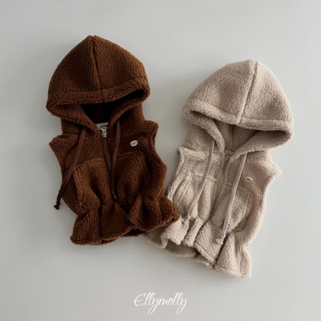 【予約】EM bear hood vest