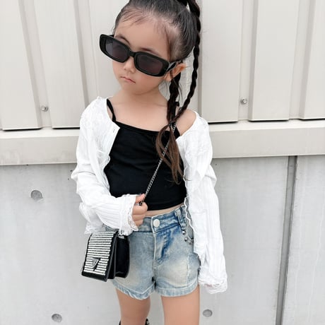 【即納】lace frill tops