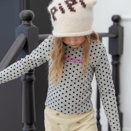 【予約】ZC dot highneck long tee