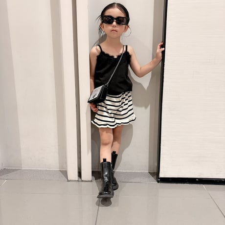 【即納】border frill short pt