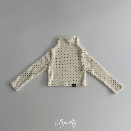 【予約】EM dot highneck tops