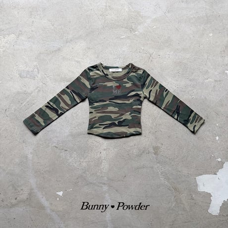 【即納】I♡ME camouflage long tee