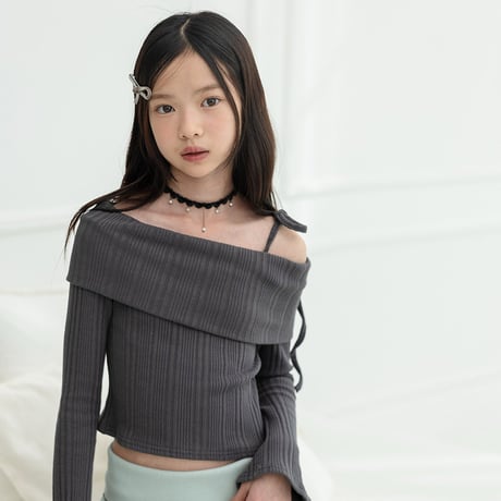 【予約】ZC drape offshoulder tops