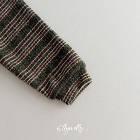 【予約】EM multi border knit cardigan