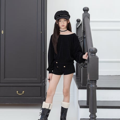 【予約】ZC offshoulder soft velour mtm