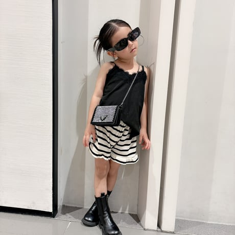 【即納】border frill short pt