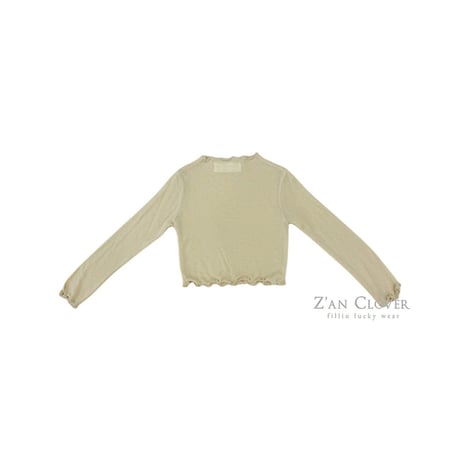 【予約】ZC sheer layered long tee