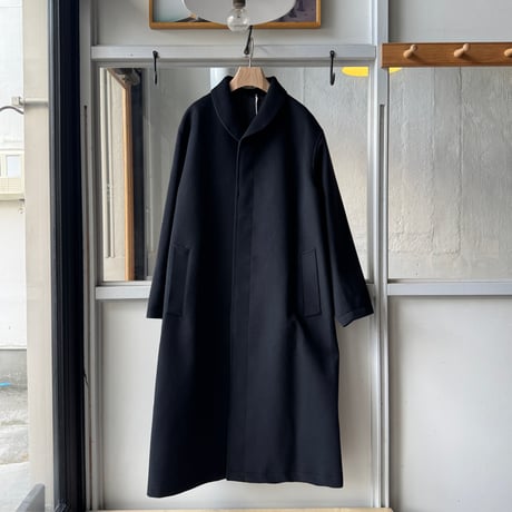 AURALEE　SUPER FINE WOOL MOSSER SHAWL COLLAR COAT