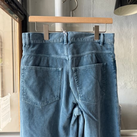 AURALEE　GARMENT-DYED FINX CORDUROY 5P WIDE PANTS