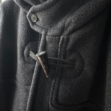 AURALEE　WOOL HERRINGBONE DUFFLE COAT