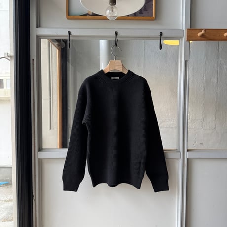 AURALEE　SUPER FINE WOOL RIB KNIT P/O