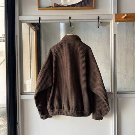 AURALEE　WOOL CASHMERE CORDUROY ZIP BLOUSON