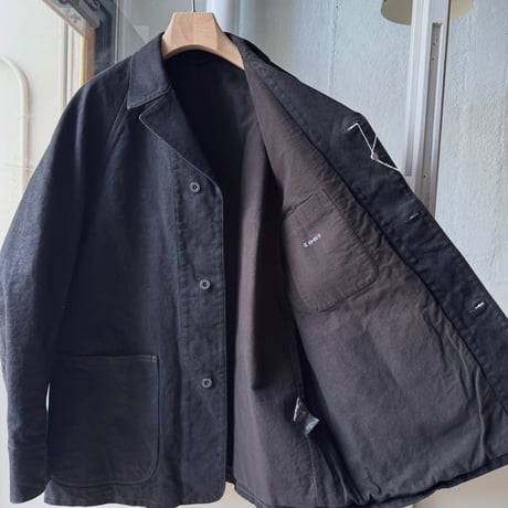 COMOLI　ブラックデニム ワークジャケット