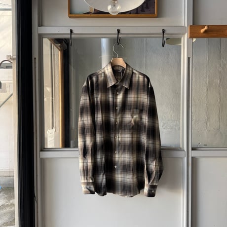 AURALEE　SUPER LIGHT WOOL CHECK SHIRT