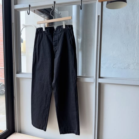 COMOLI　ブラックデニム オーバーパンツ
