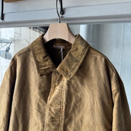 AURALEE　GARMENT-DYED ORGANIC COTTON HEAVY MOLESKIN COAT
