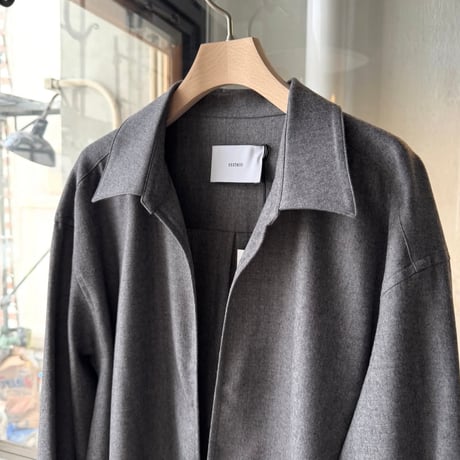 ssstein　  WOOL FLANNEL OVERSIZED SKIPPER SHIRT