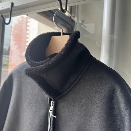 AURALEE　MERINO MOUTON ZIP BLOUSON