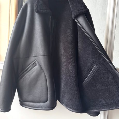 AURALEE　MERINO MOUTON ZIP BLOUSON