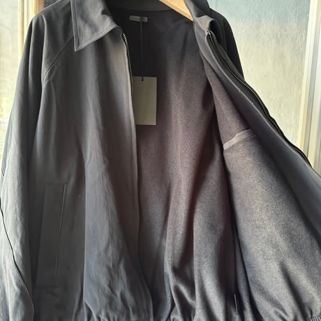 Antwort　LEATHER PIPED COTTON GABARDINE JACKET