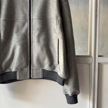 AURALEE　PURE SILK COMFORT FLEECE ZIP BLOUSON