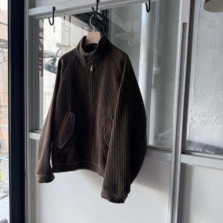 AURALEE　WOOL CASHMERE CORDUROY ZIP BLOUSON