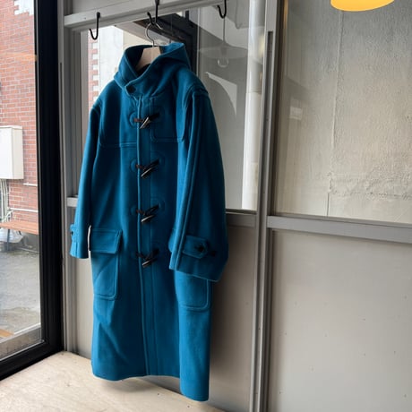 AURALEE　WOOL HERRINGBONE DUFFLE COAT