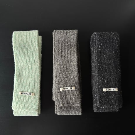 AURALEE　CASHMERE NEP KNIT STOLE