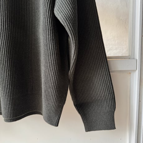 AURALEE　SUPER FINE WOOL RIB KNIT P/O