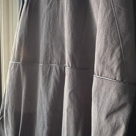 Antwort　LEATHER PIPED COTTON GABARDINE JACKET