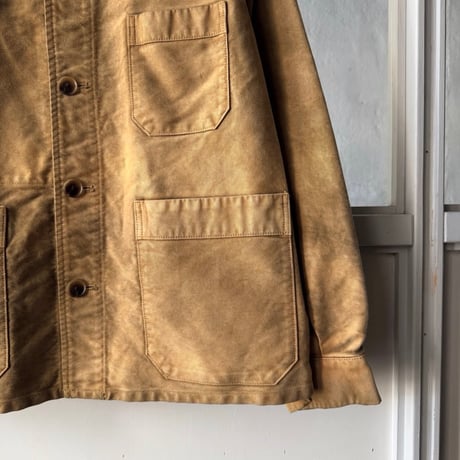 AURALEE　GARMENT-DYED ORGANIC COTTON HEAVY MOLESKIN COVERALL