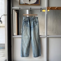 AURALEE　SELVEDGE FADED HEAVY DENIM WIDE PANTS