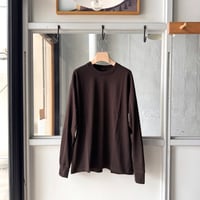 COMOLI　コットンジャージ長袖Tシャツ