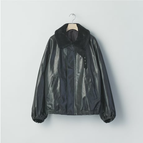 ssstein　  MOUTON COLLAR CALF ZIP JACKET