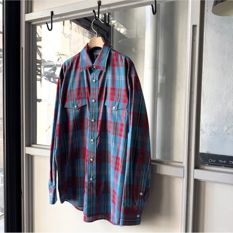 AURALEE　HIGH TWIST COTTON SILK CHECK SHIRT